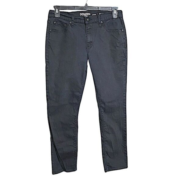 Levi’s Denizen Womens Size 33x30 Dark Wash Jeans 216 Skinny Fit Straight Classic - Picture 1 of 11